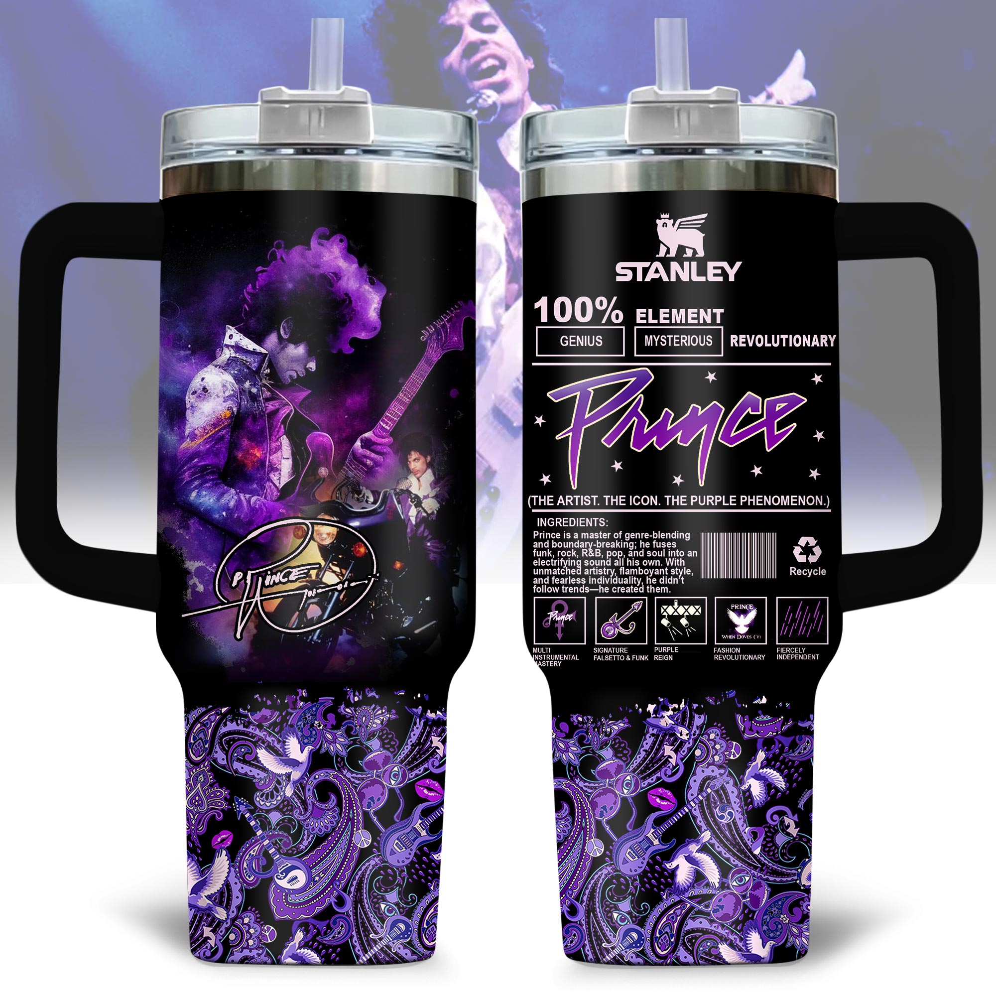 Prince Music Custom Stanley Cup 40 oz 30 oz Tumbler With HandleTVC2301176