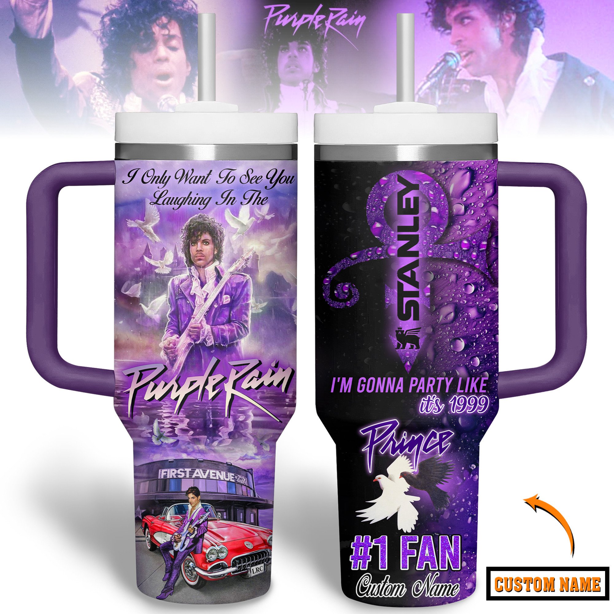Prince Music Custom Stanley Cup 40 oz 30 oz Tumbler With HandleTVC2301245