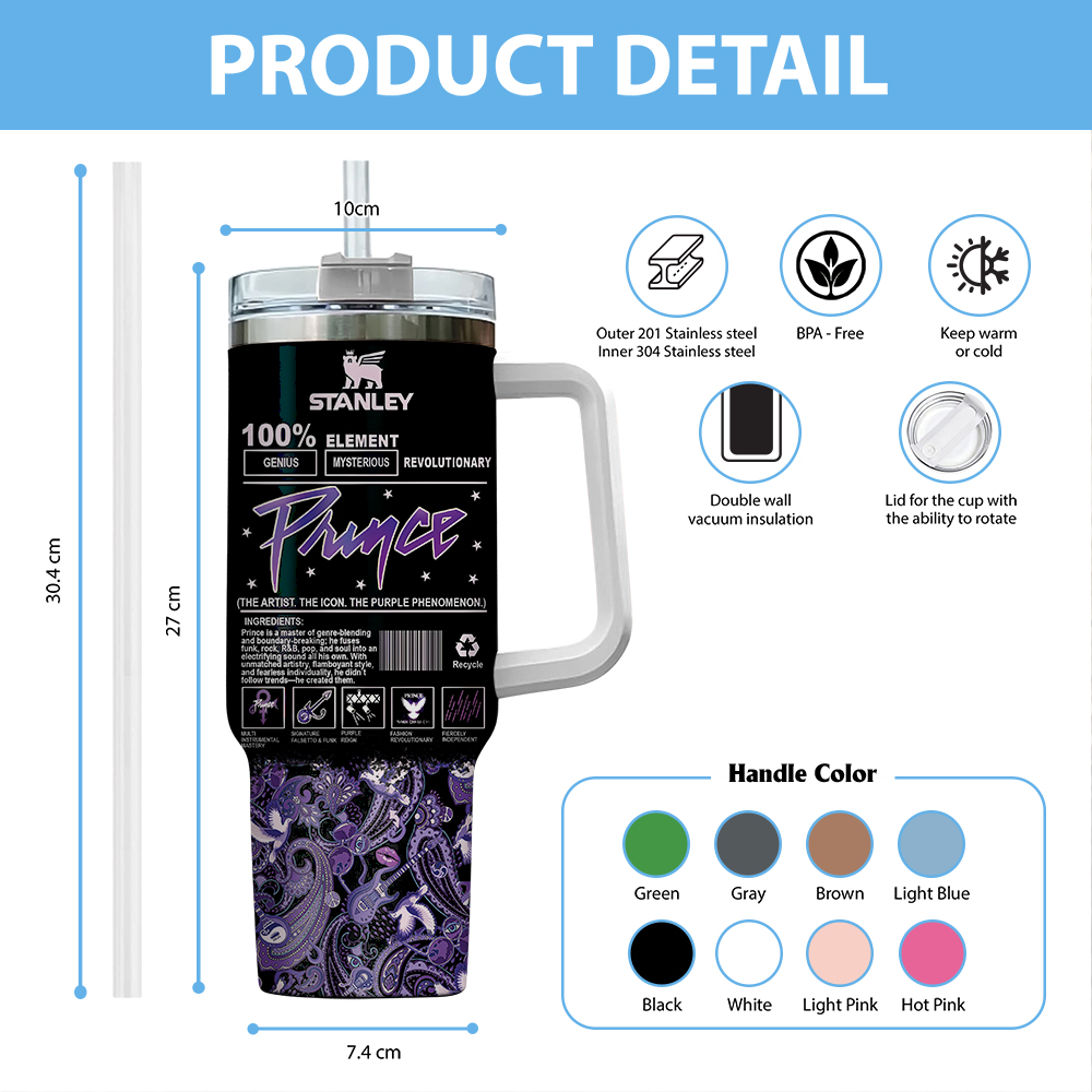 Prince Music Custom Stanley Cup 40 oz 30 oz Tumbler With HandleTVC2301248 - Image 4