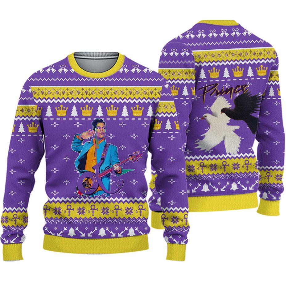 Prince Purple Limited Christmas Ugly Sweater