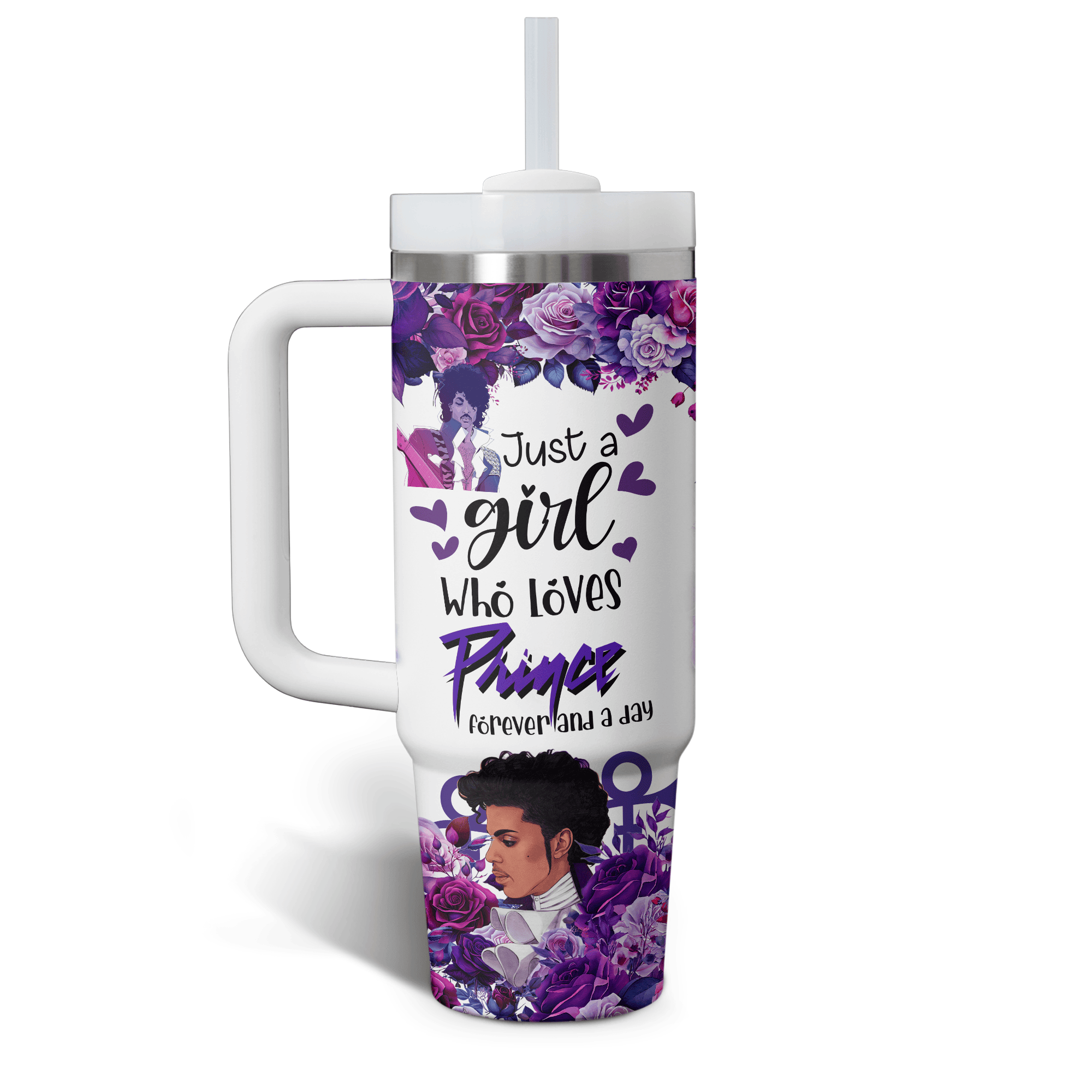 Prince Rogers Nelson Music Custom Stanley Cup 40 oz 30 oz Tumbler With HandleTVC2301766 - Image 2
