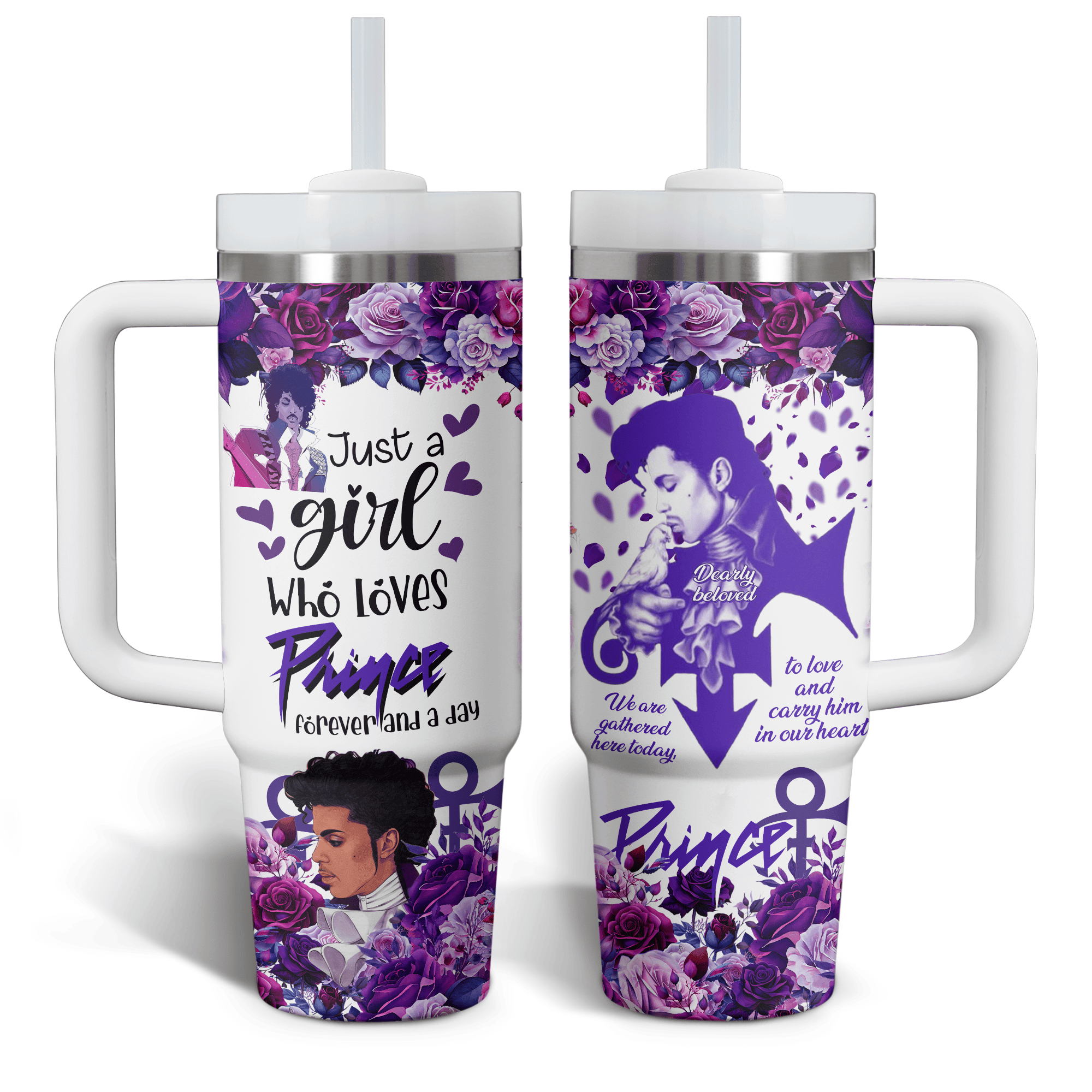 Prince Rogers Nelson Music Custom Stanley Cup 40 oz 30 oz Tumbler With HandleTVC2301766