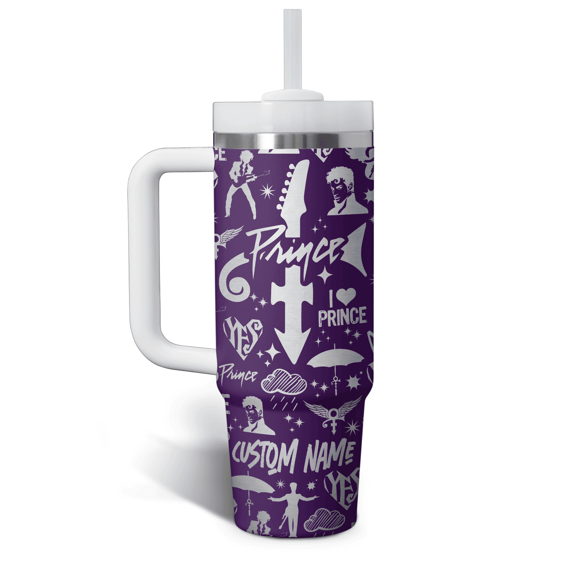 Prince Rogers Nelson Music Custom Stanley Cup 40 oz 30 oz Tumbler With HandleTVC2301766 - Image 2