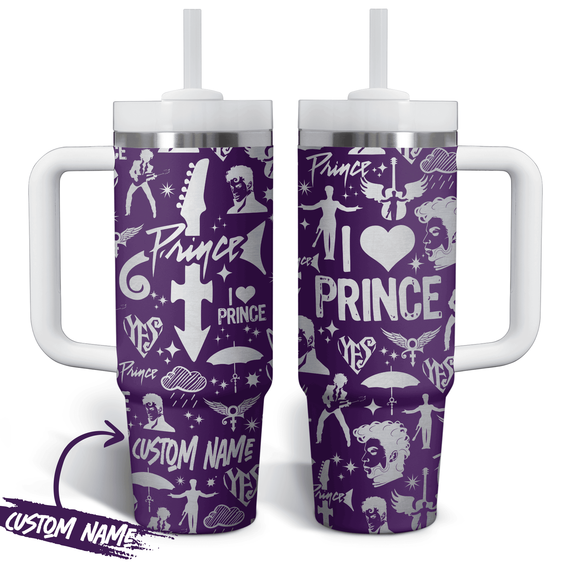 Prince Rogers Nelson Music Custom Stanley Cup 40 oz 30 oz Tumbler With HandleTVC2301766