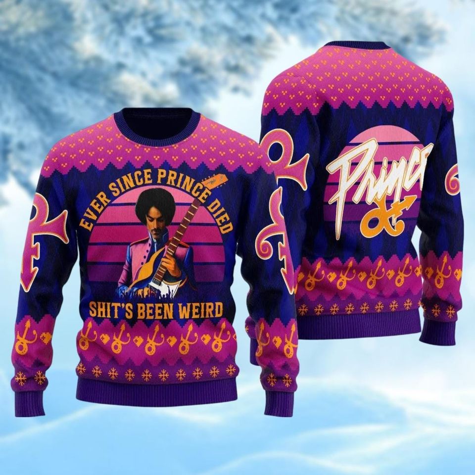 Prince Ugly Sweater Shirt, Prince Rain Christmas Sweater