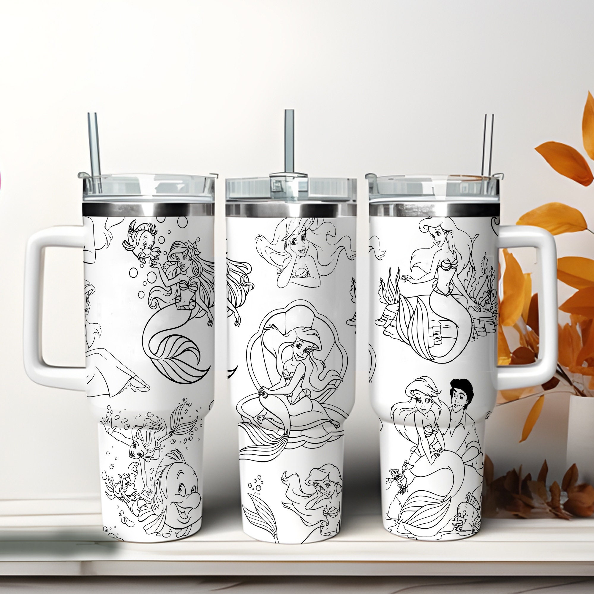 Princess Ariel The Little Mermaid Disney Cartoon Custom Stanley Cup 40 oz 30 oz Tumbler With HandleTVC2301973