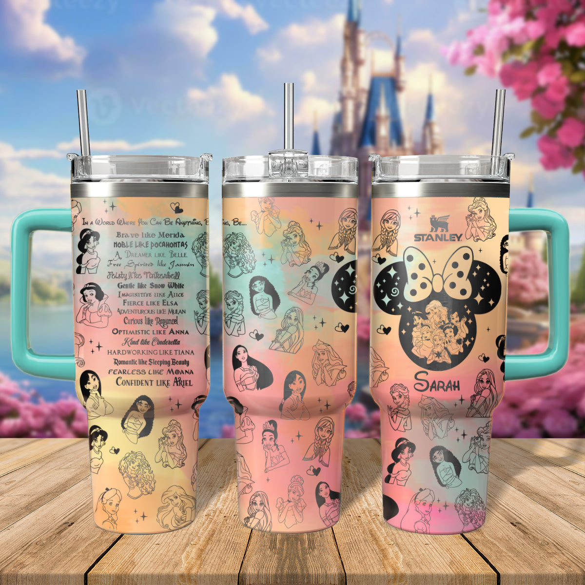 Princess Disney Cartoon Custom Stanley Cup 40 oz 30 oz Tumbler With HandleTVC2301806