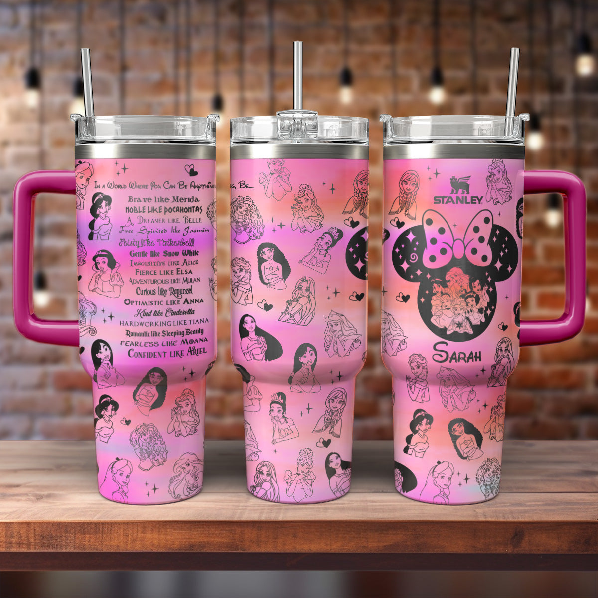 Princess Disney Cartoon Custom Stanley Cup 40 oz 30 oz Tumbler With HandleTVC2301806