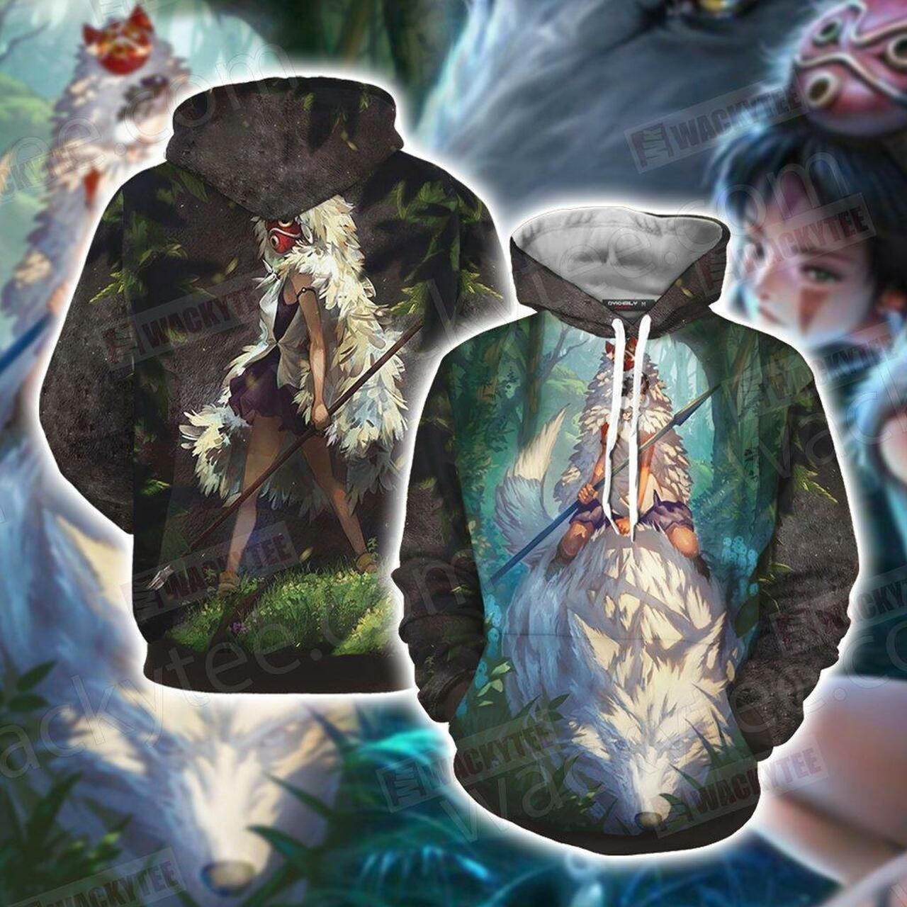 Princess Mononoke 3D All Over Print Hoodie, Zip Hoodie