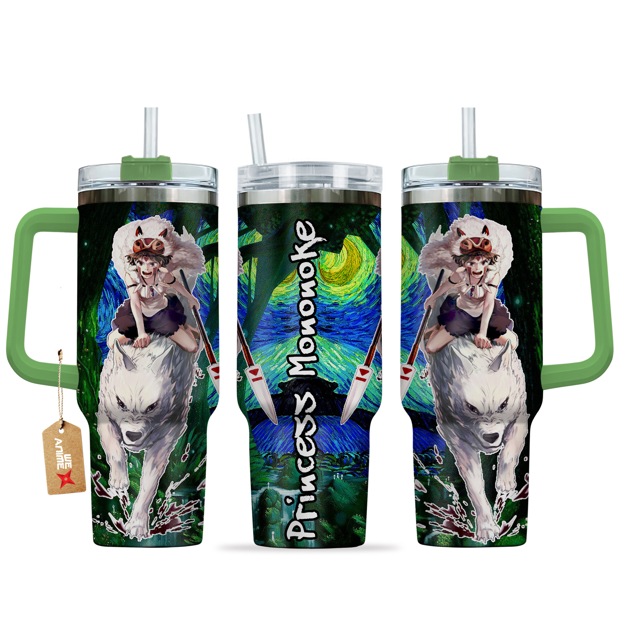 Princess Mononoke Anime Custom Stanley Cup 40 oz 30 oz Tumbler With HandleTVC2301135