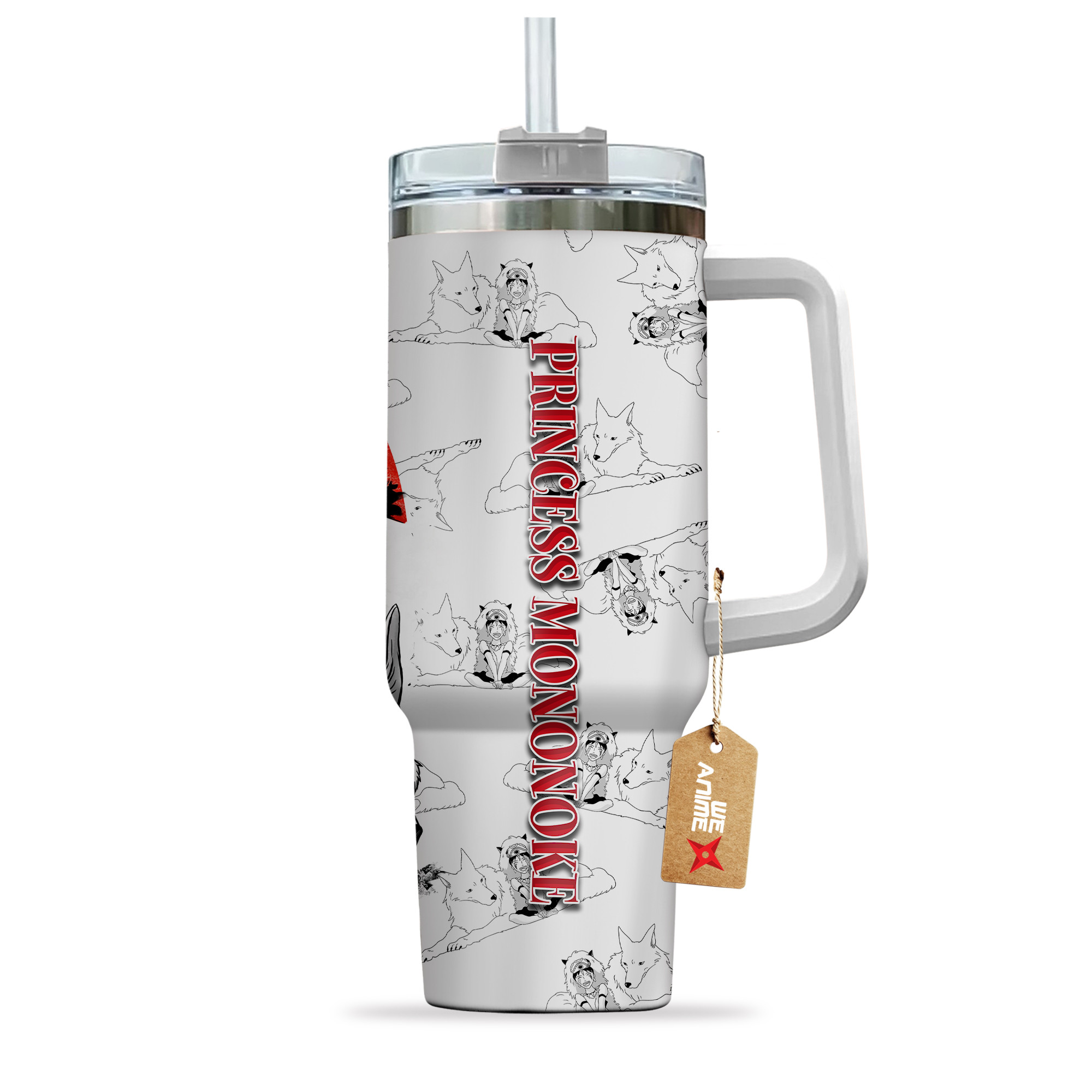 Princess Mononoke Anime Custom Stanley Cup 40 oz 30 oz Tumbler With HandleTVC2301154 - Image 3