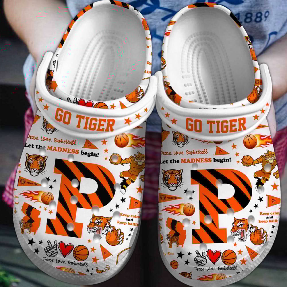 Princeton Tigers NCAA Sport Crocs Clogs Crocband Shoes Comfortable For Men Women and Kids