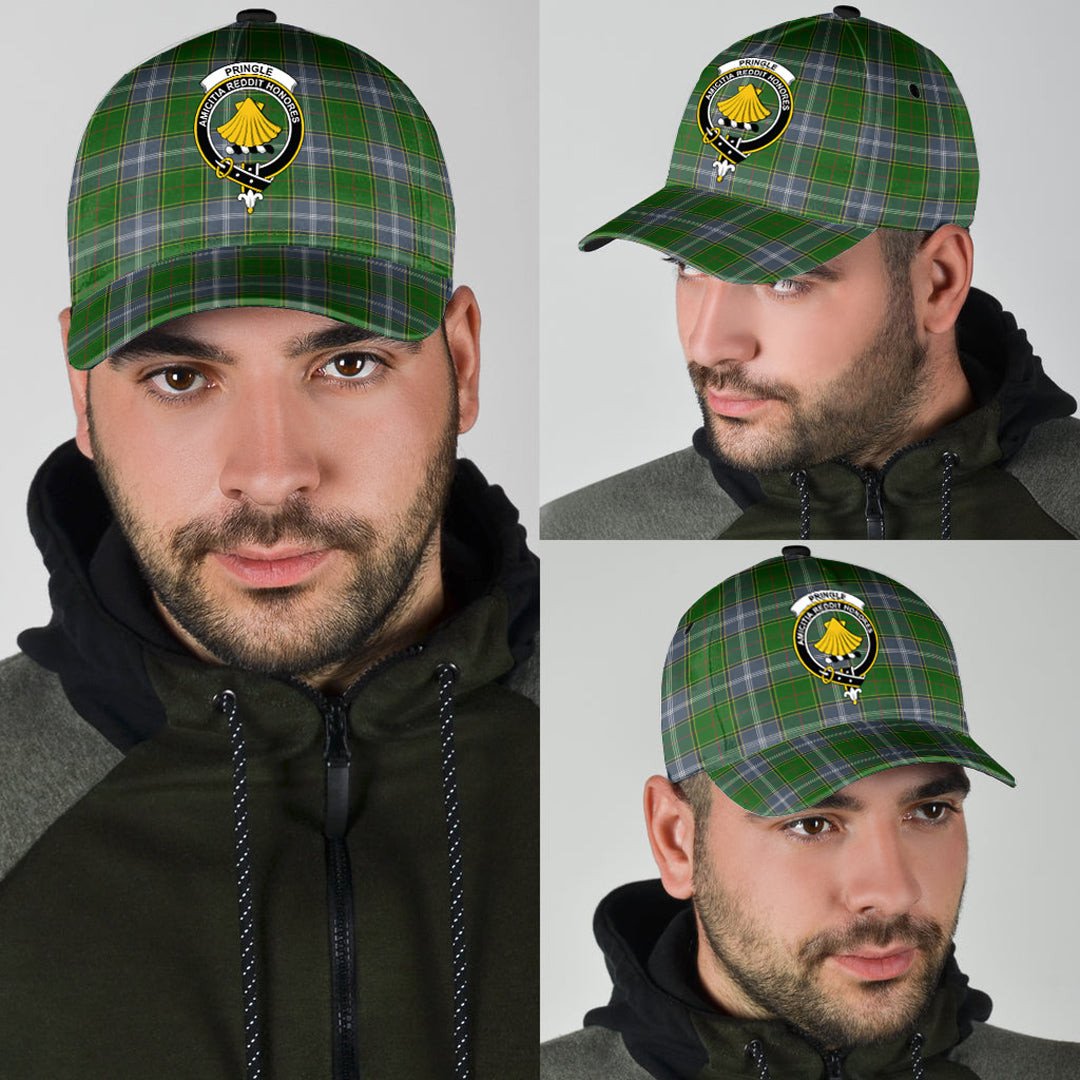 Pringle Tartan Baseball Cap, Tartan Plaid Cap with Family Crest K23 Trucker Hats Custom Hats Gifts For Men & Women