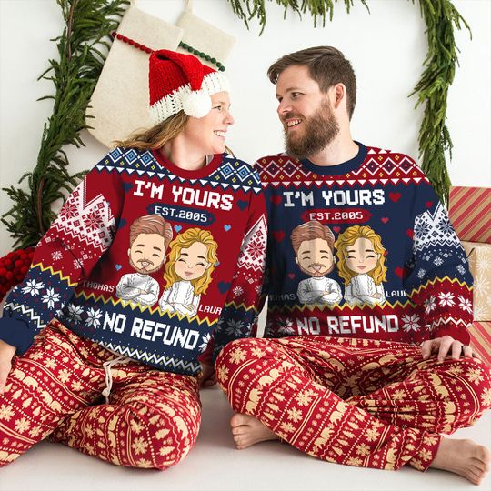 Printerval I’m Yours Custom Couple Sweatshirt - Personalized Gift - Image 5