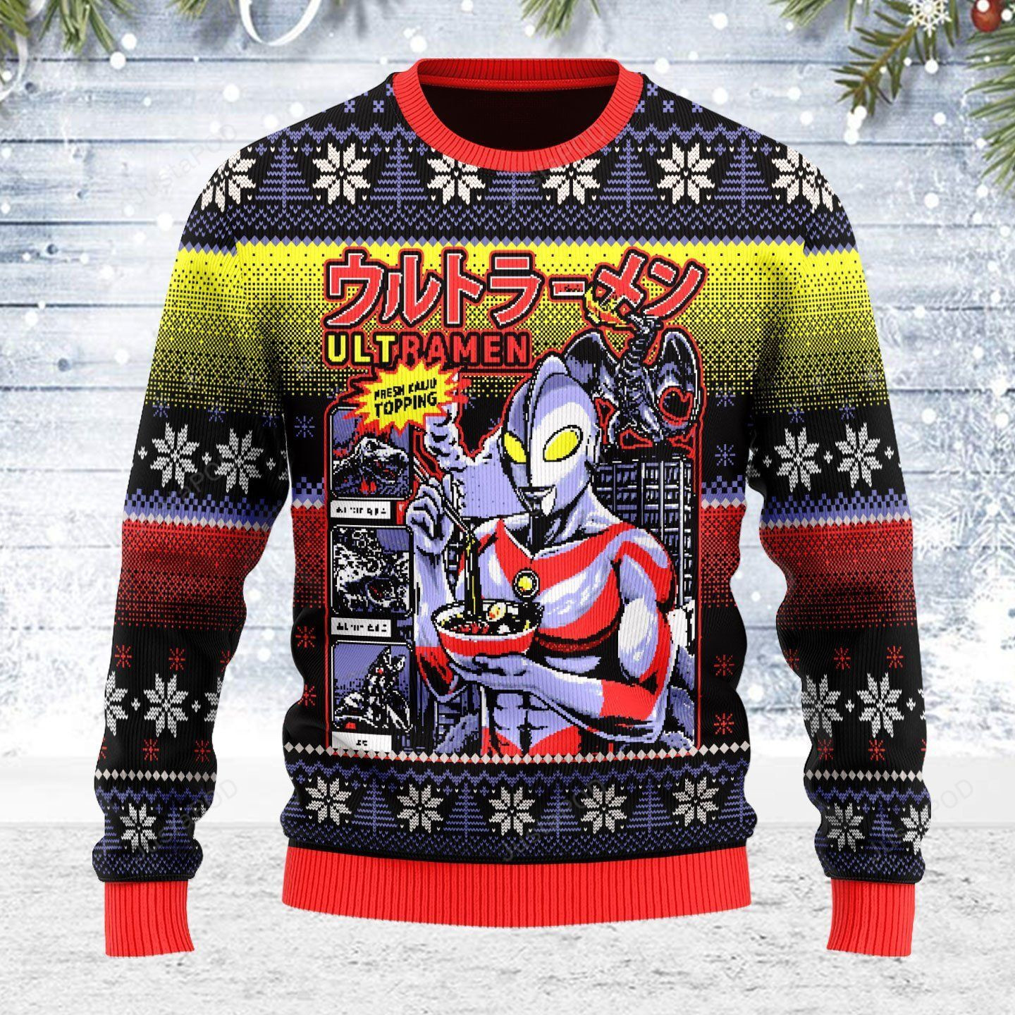 Printkay Ugly Christmas Sweater Adult 3D Funny Matching for family