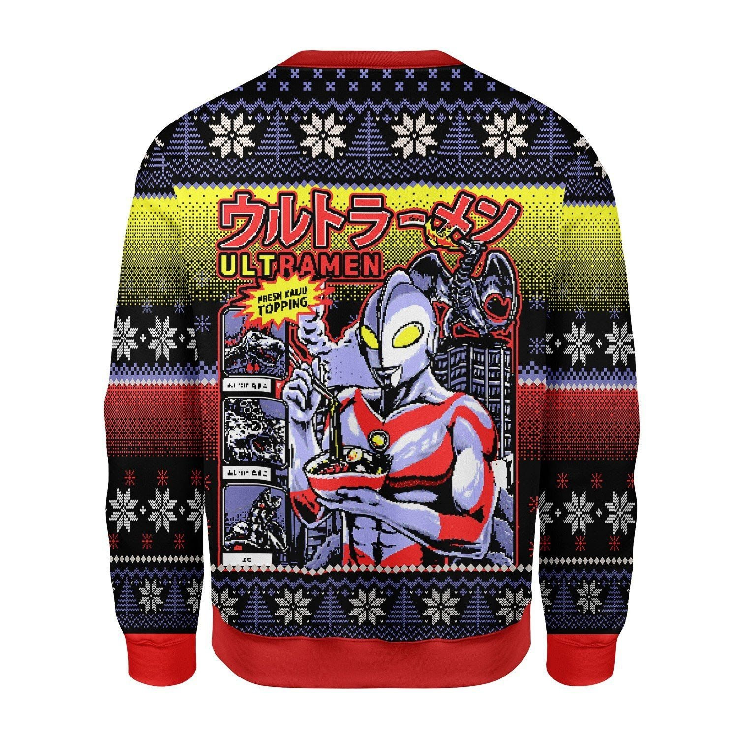 Printkay Unisex Christmas Ultramen, Ugly Christmas Sweater Adult 3D Funny Matching for family - Image 2
