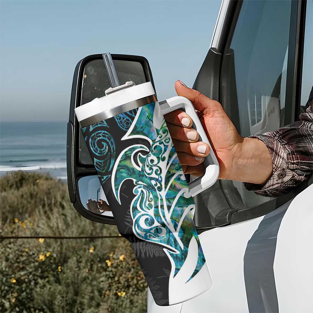 Proud Aotearoa Maori Silver Fern Mix Paua Shell Custom Stanley Cup 40 oz 30 oz Tumbler With HandleTVC2301359 - Image 7