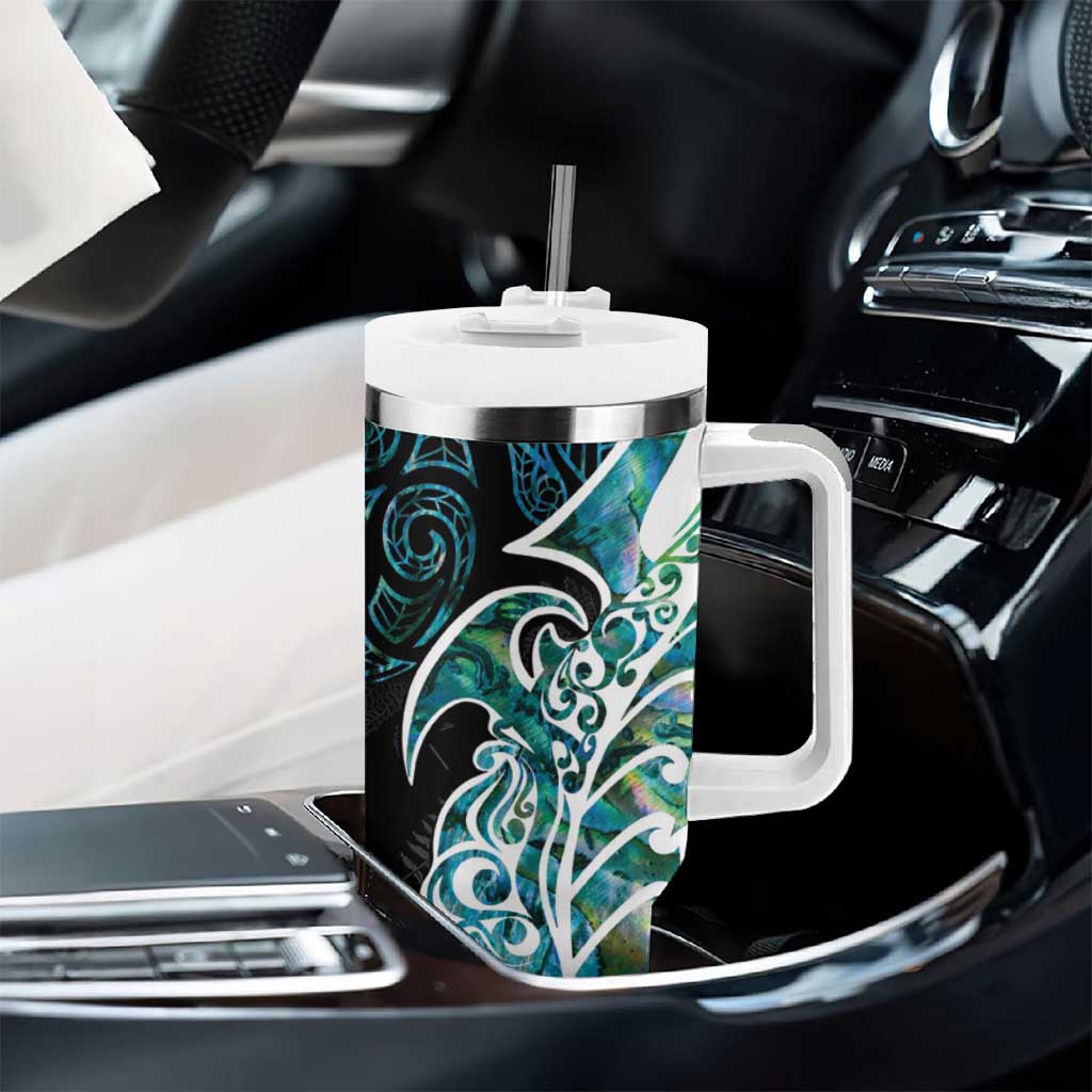 Proud Aotearoa Maori Silver Fern Mix Paua Shell Custom Stanley Cup 40 oz 30 oz Tumbler With HandleTVC2301359 - Image 8