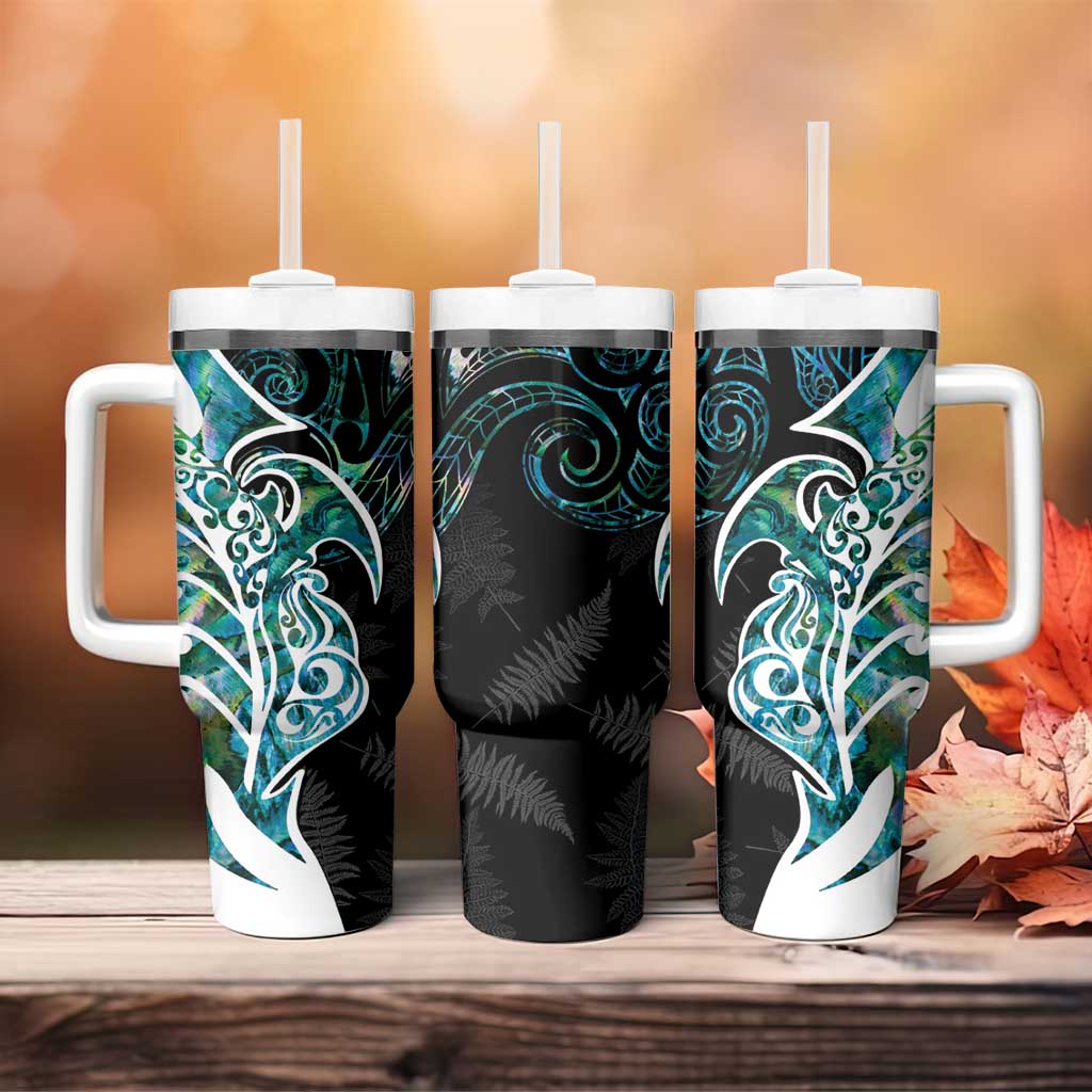 Proud Aotearoa Maori Silver Fern Mix Paua Shell Custom Stanley Cup 40 oz 30 oz Tumbler With HandleTVC2301359 - Image 4