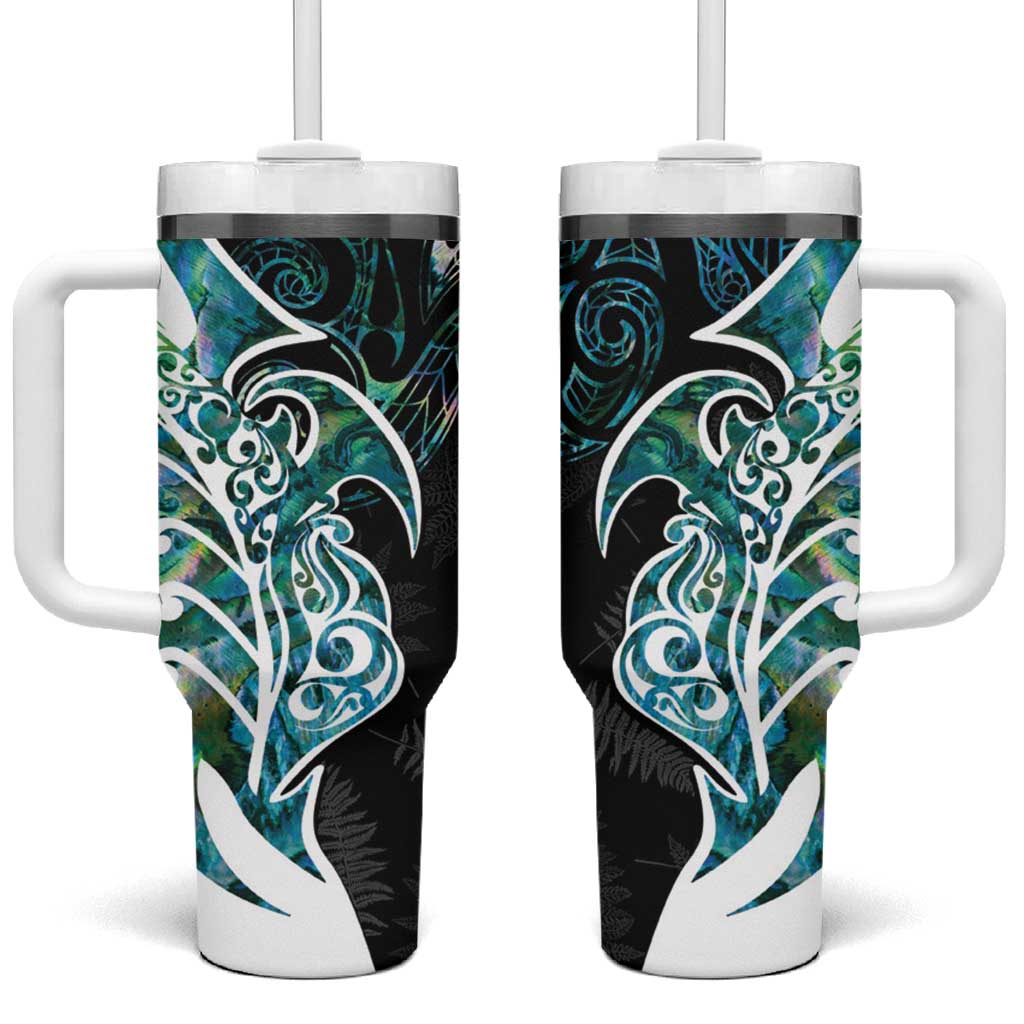 Proud Aotearoa Maori Silver Fern Mix Paua Shell Custom Stanley Cup 40 oz 30 oz Tumbler With HandleTVC2301359