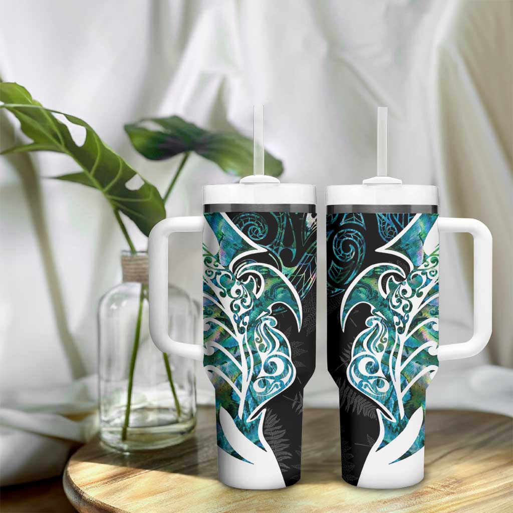 Proud Aotearoa Maori Silver Fern Mix Paua Shell Custom Stanley Cup 40 oz 30 oz Tumbler With HandleTVC2301359 - Image 9