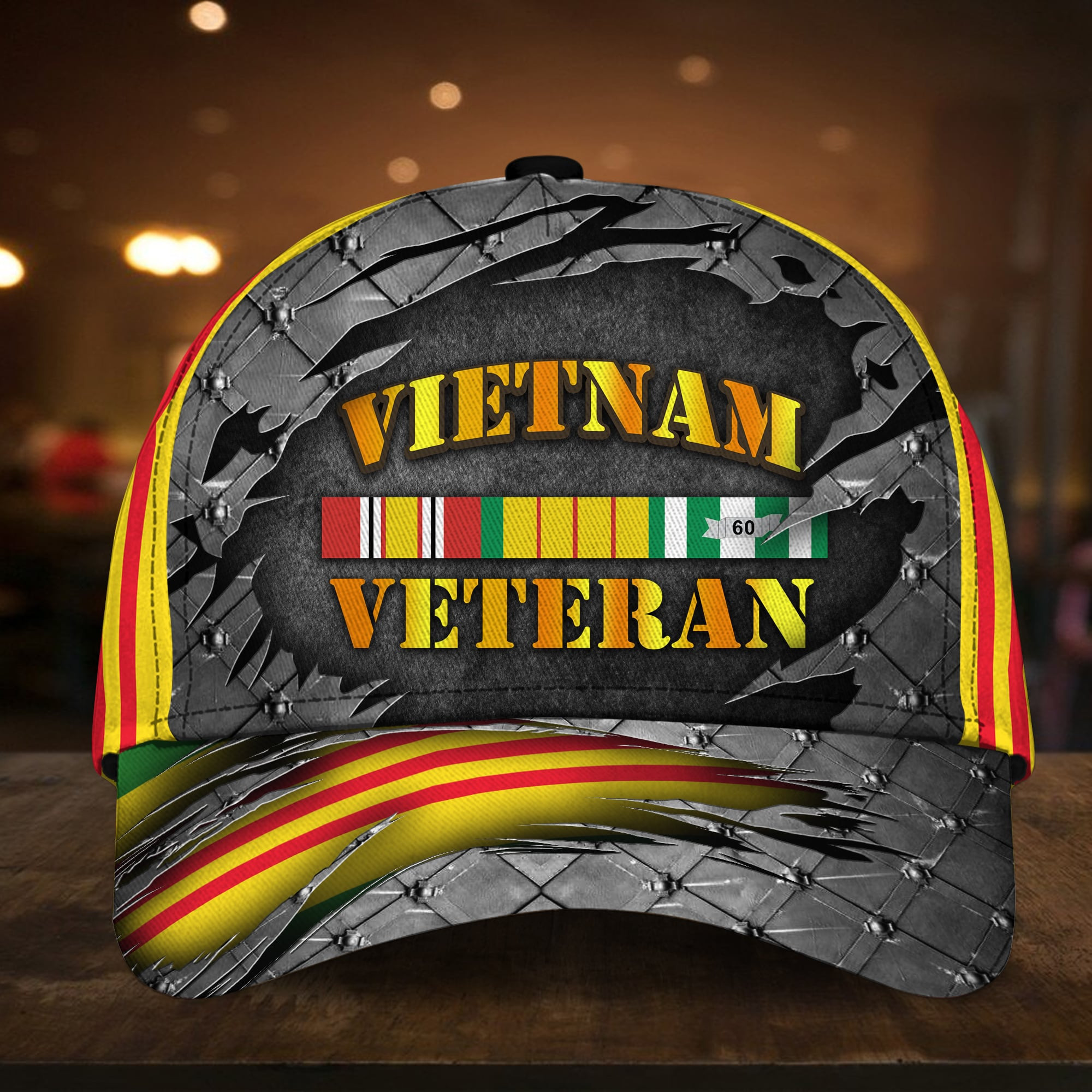 Proud To Have Served Vietnam Veteran 3D Printed Cap Iron Camo Cap Trucker Hats Custom Hats Gifts For Men & Women