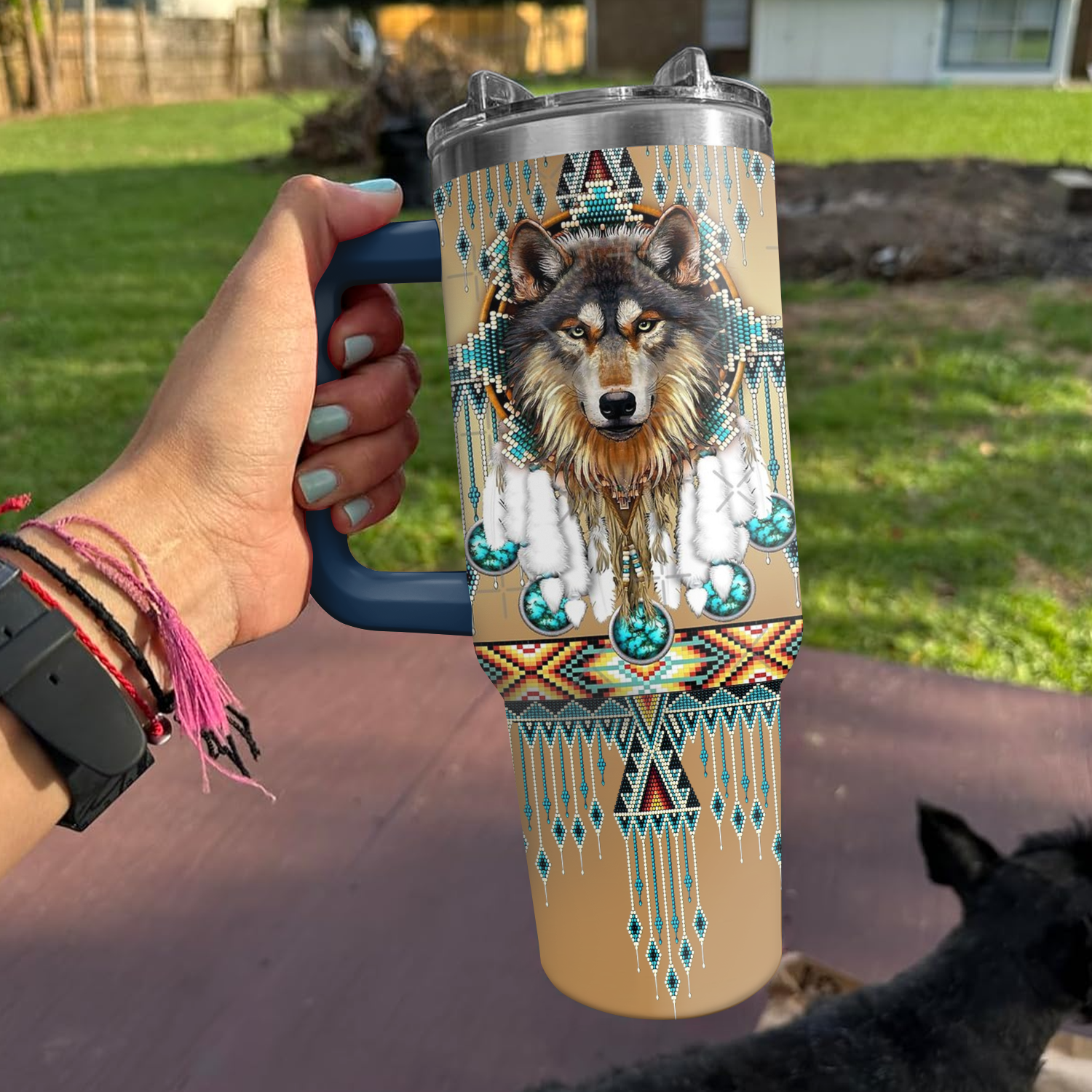 Proud Wolf Custom Stanley Cup 40 oz 30 oz Tumbler With HandleTVC2301727 - Image 2