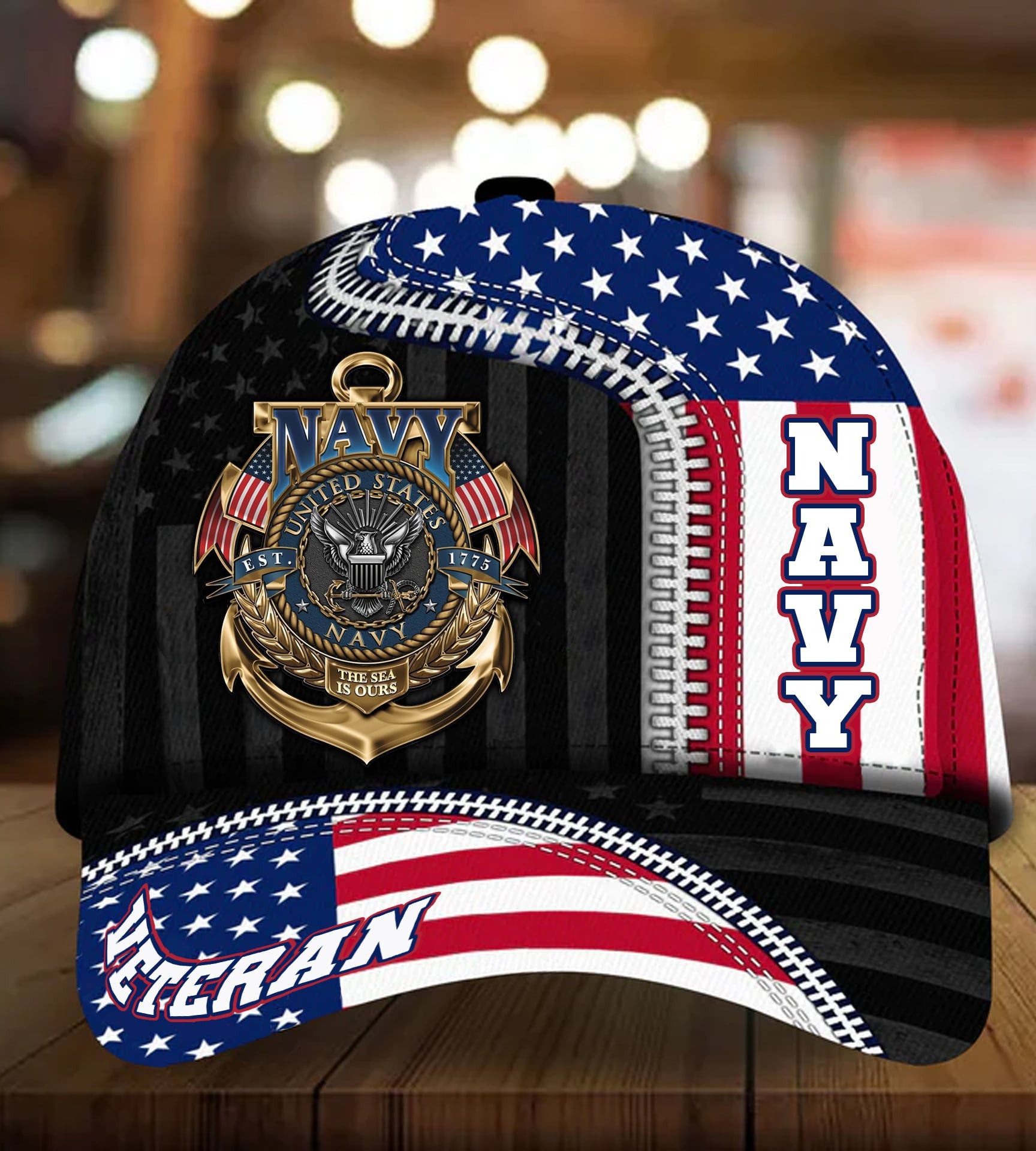 Proudly Served Multiservice U.S Veteran 3D Printed Cap Trucker Hats Custom Hats Gifts For Men & Women