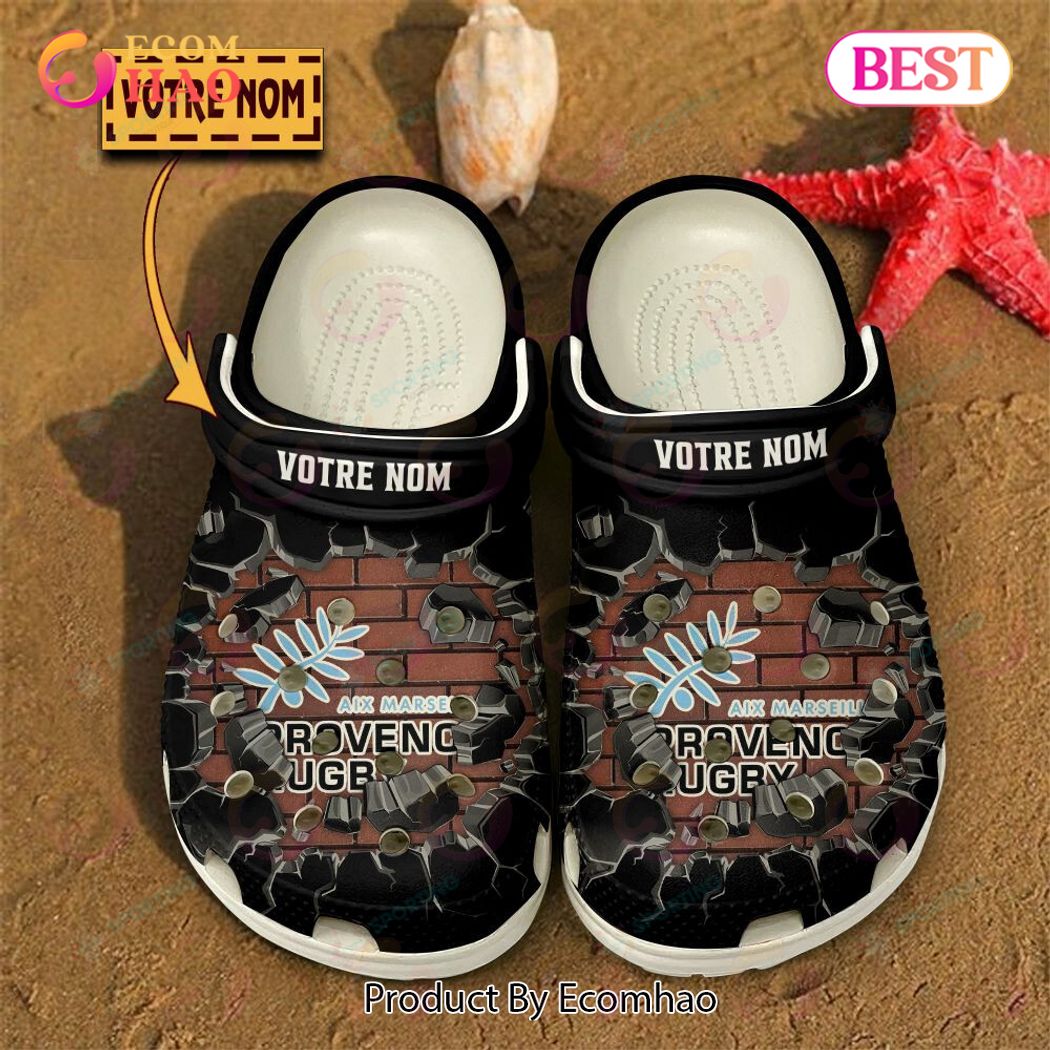 Provence Rugby Top14 Sport Crocs Crocband Clogs Shoes Comfortable For Men Women and Kids