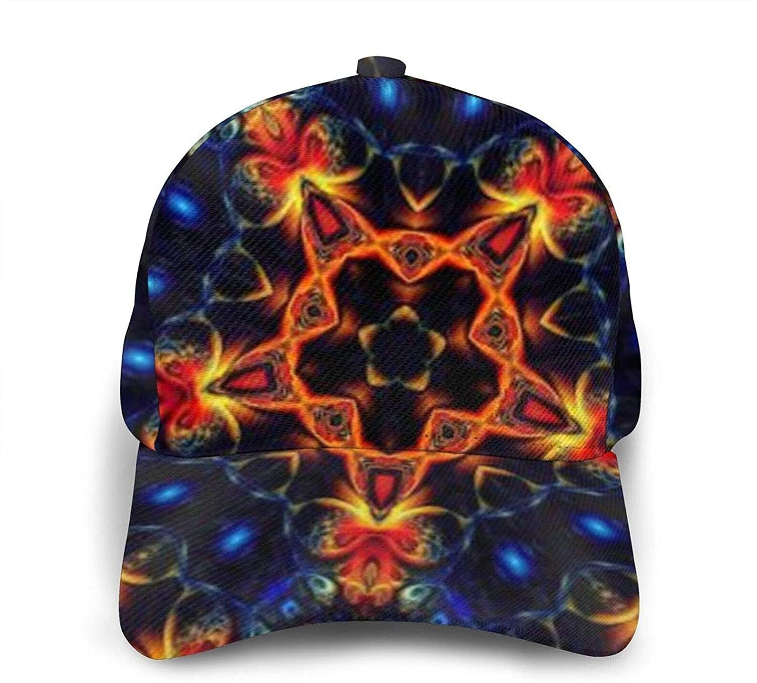 Psychedelic Abstract Trippy Kaleidoscope Adjustable Snapback Unisex 3D Printing Baseball Cap Trucker Hat Classic Cap Trucker Hats Custom Hats Gifts For Men & Women