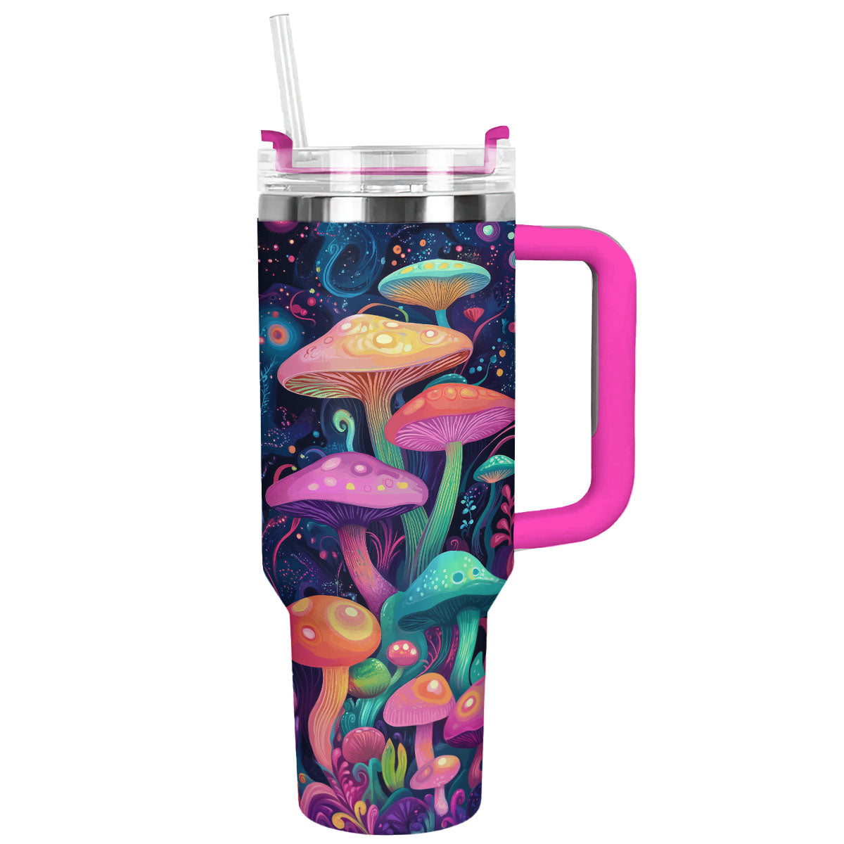 Psychedelic Mushroom Wonderland  Custom Stanley Cup 40 oz 30 oz Tumbler With HandleTVC2301292