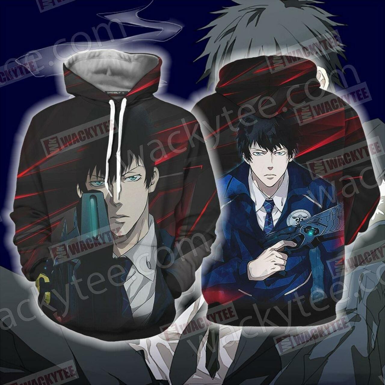 Psycho-Pass Shinya Kogami 3D All Over Print Hoodie, Zip Hoodie