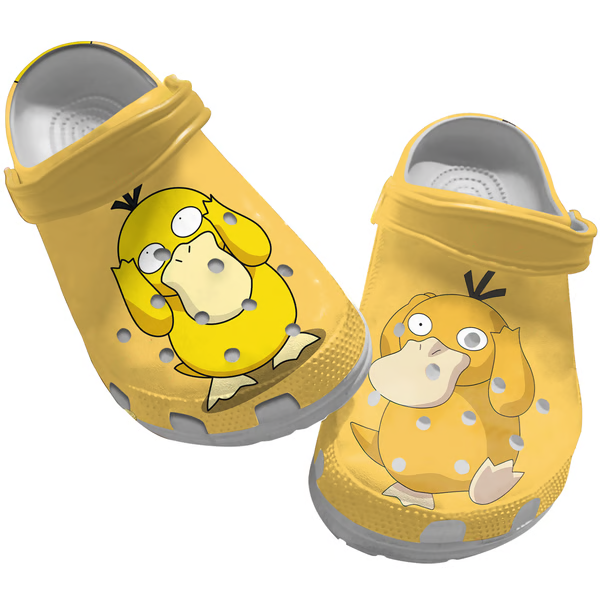 Psyduck Pokemon Anime Crocs Crocband Clogs Shoes Comfortable For Men Women and Kids