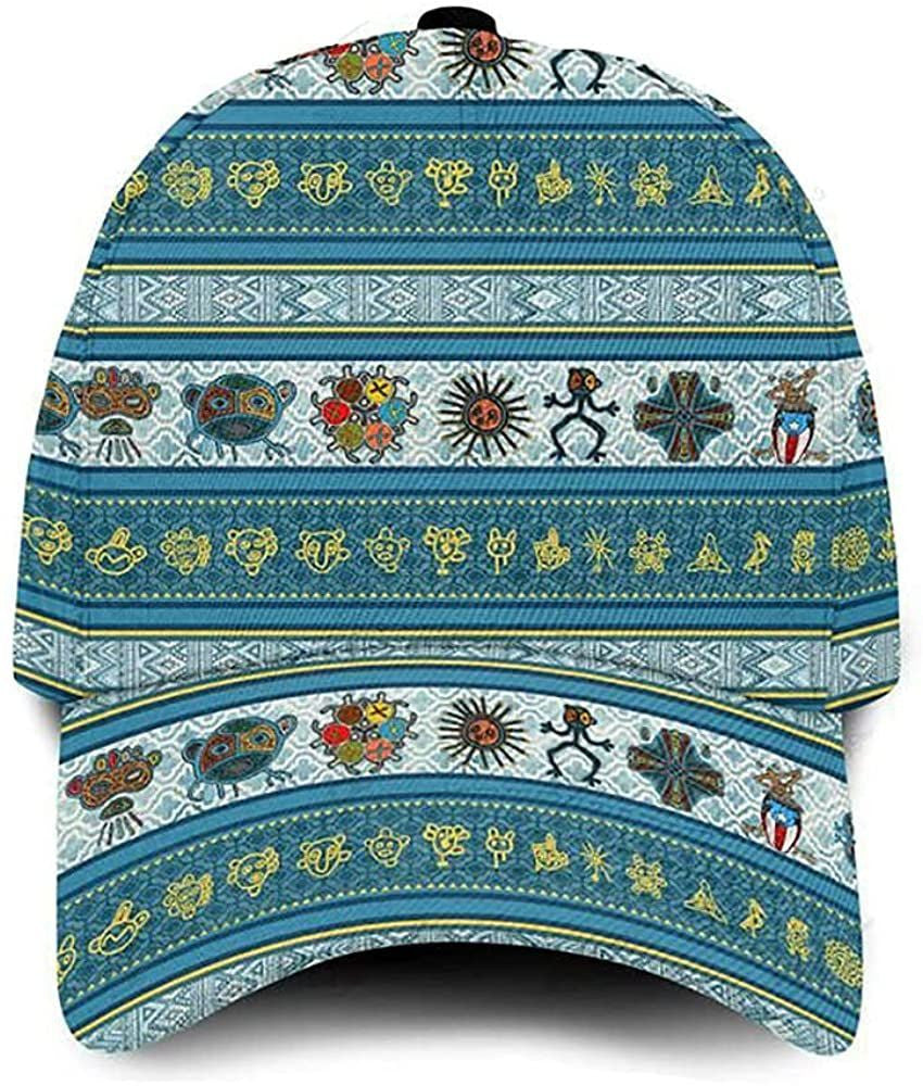 Puerto Rico Ancient Egyptian Symbol Simple and Beautiful 3D Printed Unisex Hat Classic Cap Trucker Hats Custom Hats Gifts For Men & Women