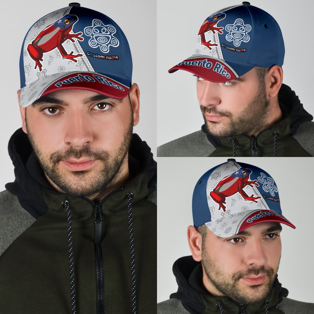 Puerto Rico Cap, Custom Name Puerto Rican Hat For Adults Trucker Hats Custom Hats Gifts For Men & Women