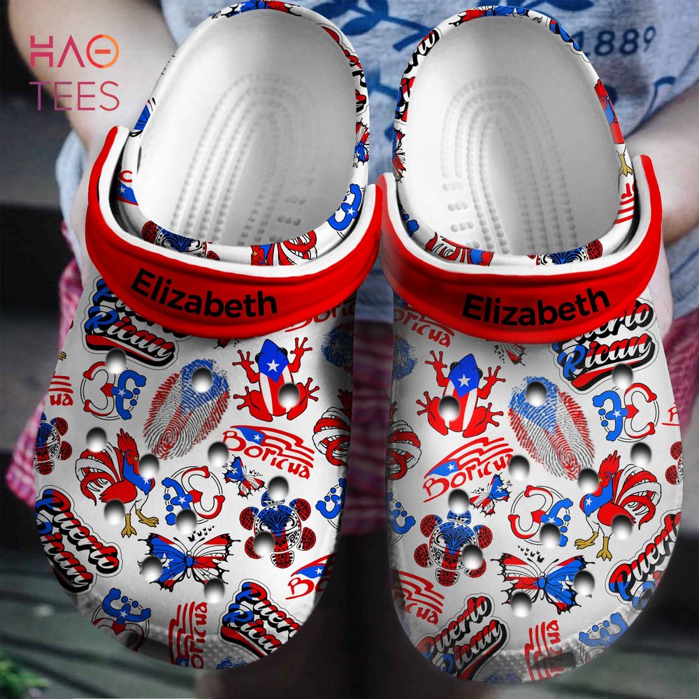 Puerto Rico Flag Crocs Crocband Clogs Shoes Comfortable For Men Women and Kids