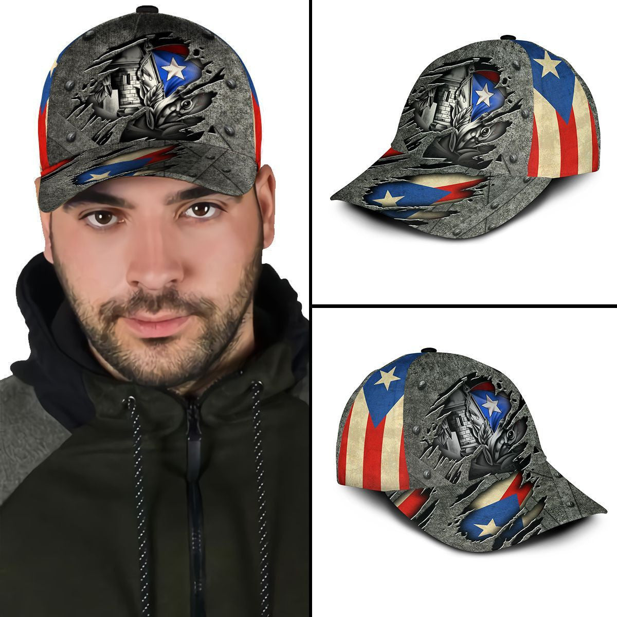 Puerto Rico Hat Classic Cap Trucker Hats Custom Hats Gifts For Men & Women