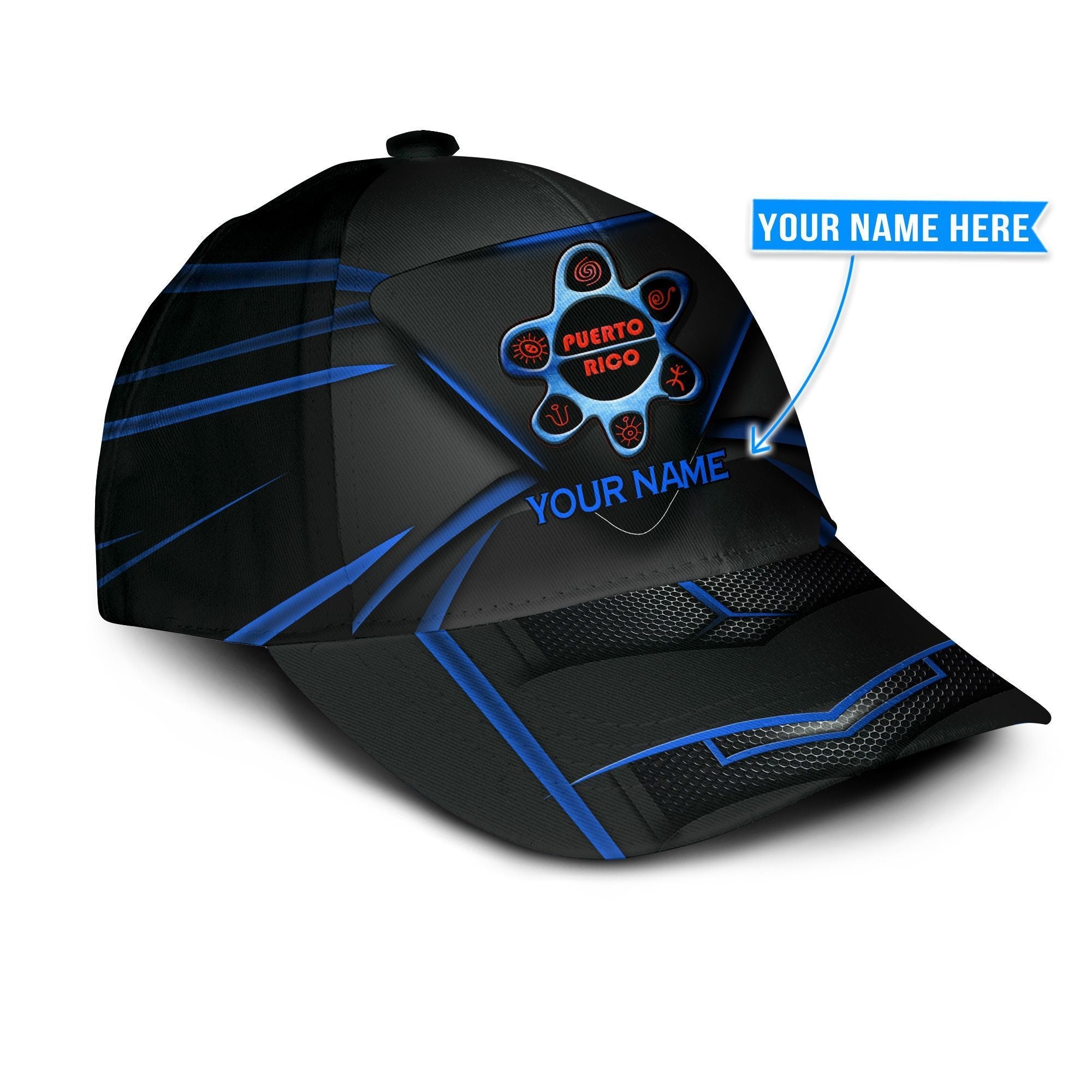 Puerto Rico Personalized Hat Classic Cap Trucker Hats Custom Hats Gifts For Men & Women