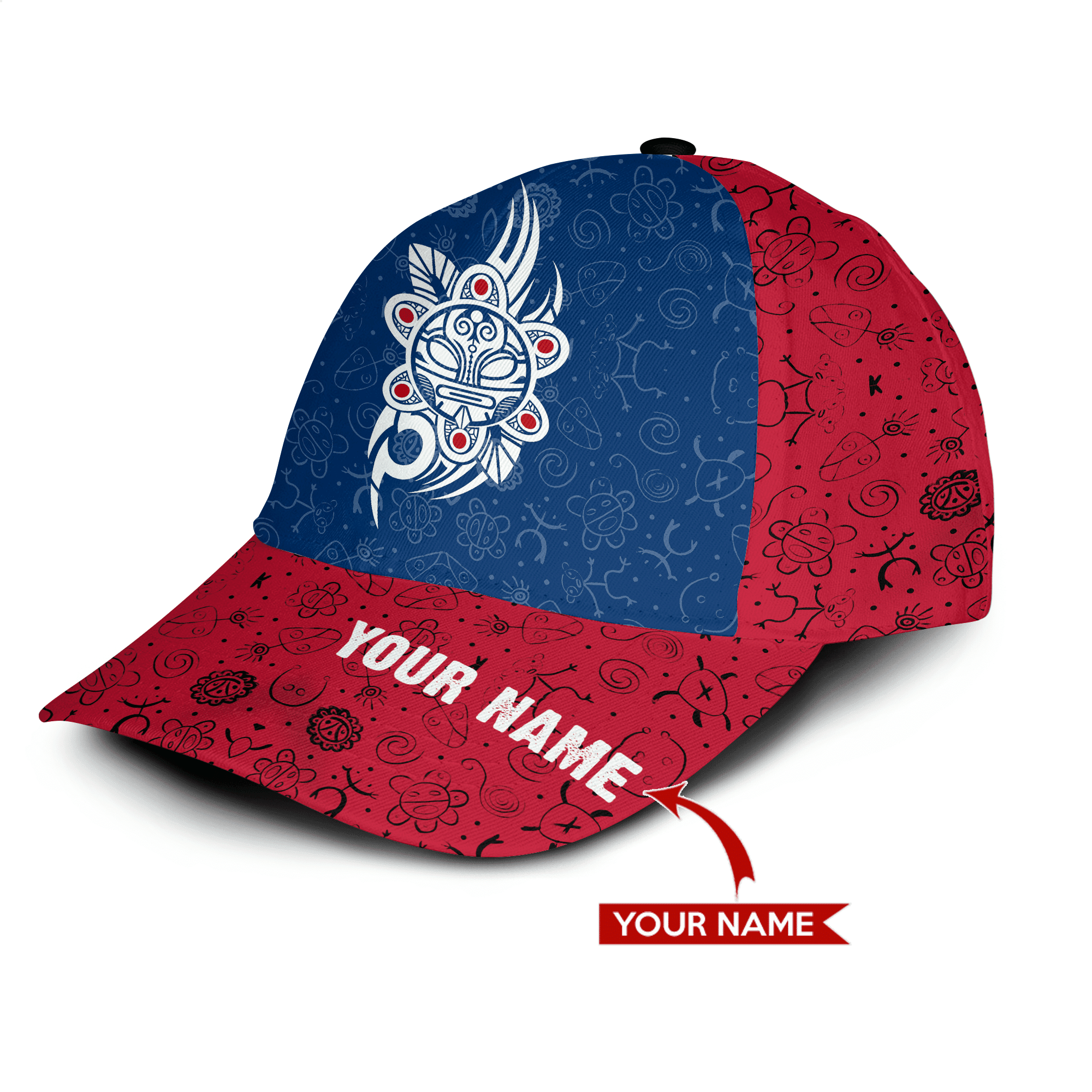 Puerto Rico Sol Taino Personalized Hat Classic Cap Trucker Hats Custom Hats Gifts For Men & Women