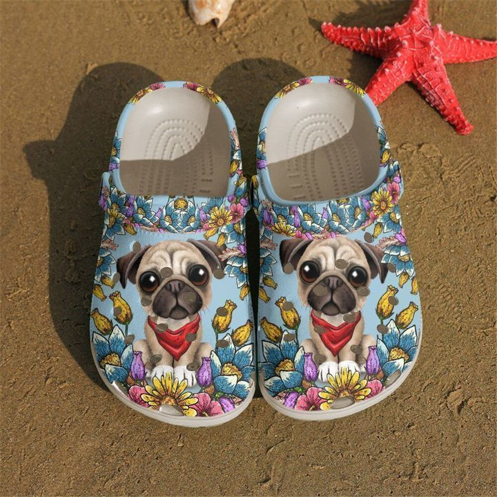 Pug Cutie Classic Clogs Shoes