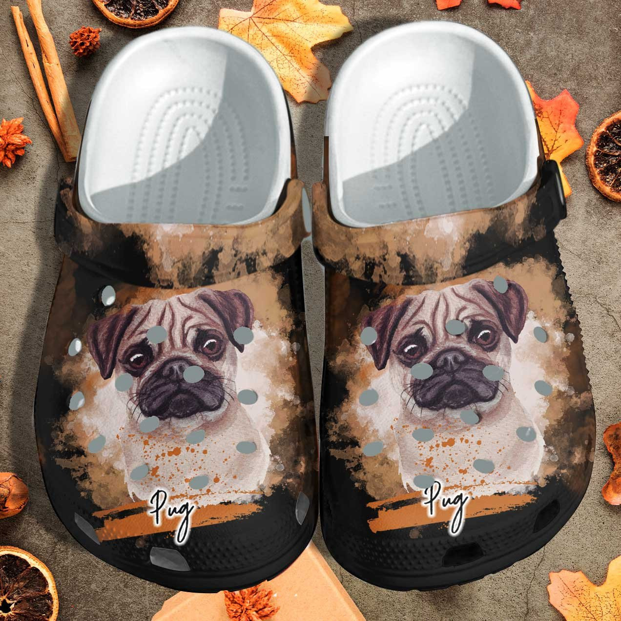 Pug Dog Dad Cute Funny Shoes clogs Gifts For Mothers Day 2022