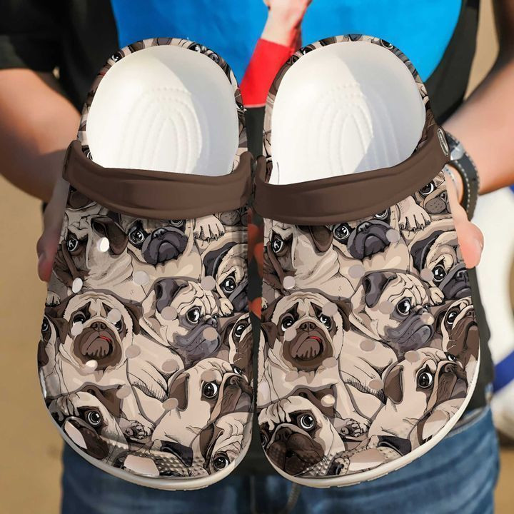 Pug Face Classic Clogs Shoes
