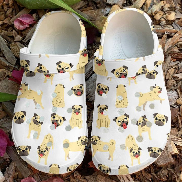 Pug Funny Pattern Classic Clogs Shoes