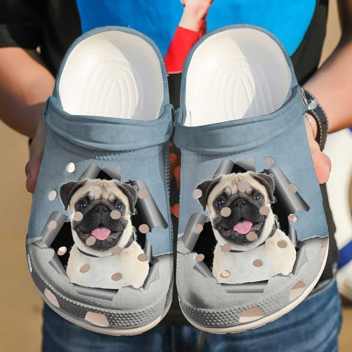 Pug Hello clog Shoes