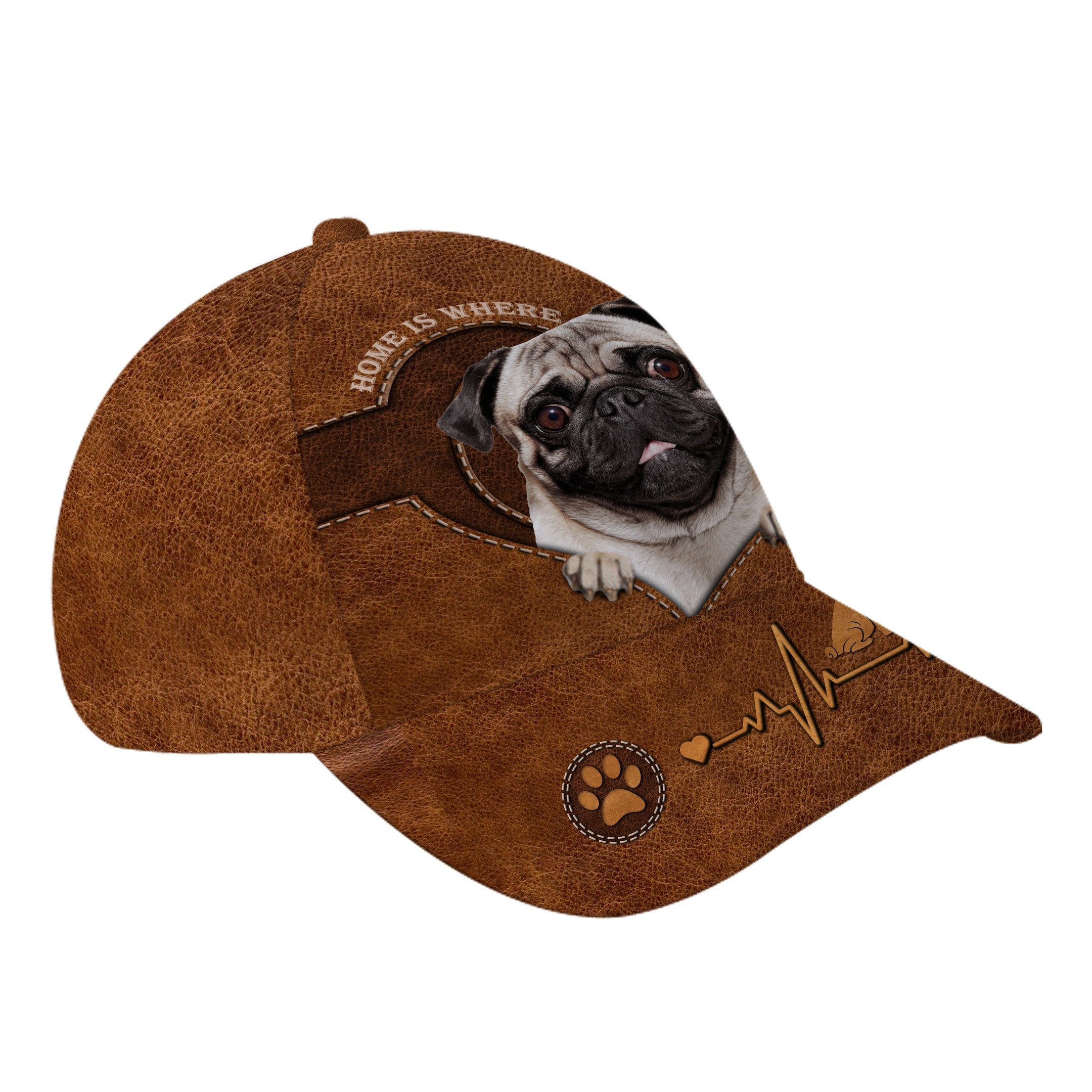 Pug Home Hat Classic Cap Trucker Hats Custom Hats Gifts For Men & Women