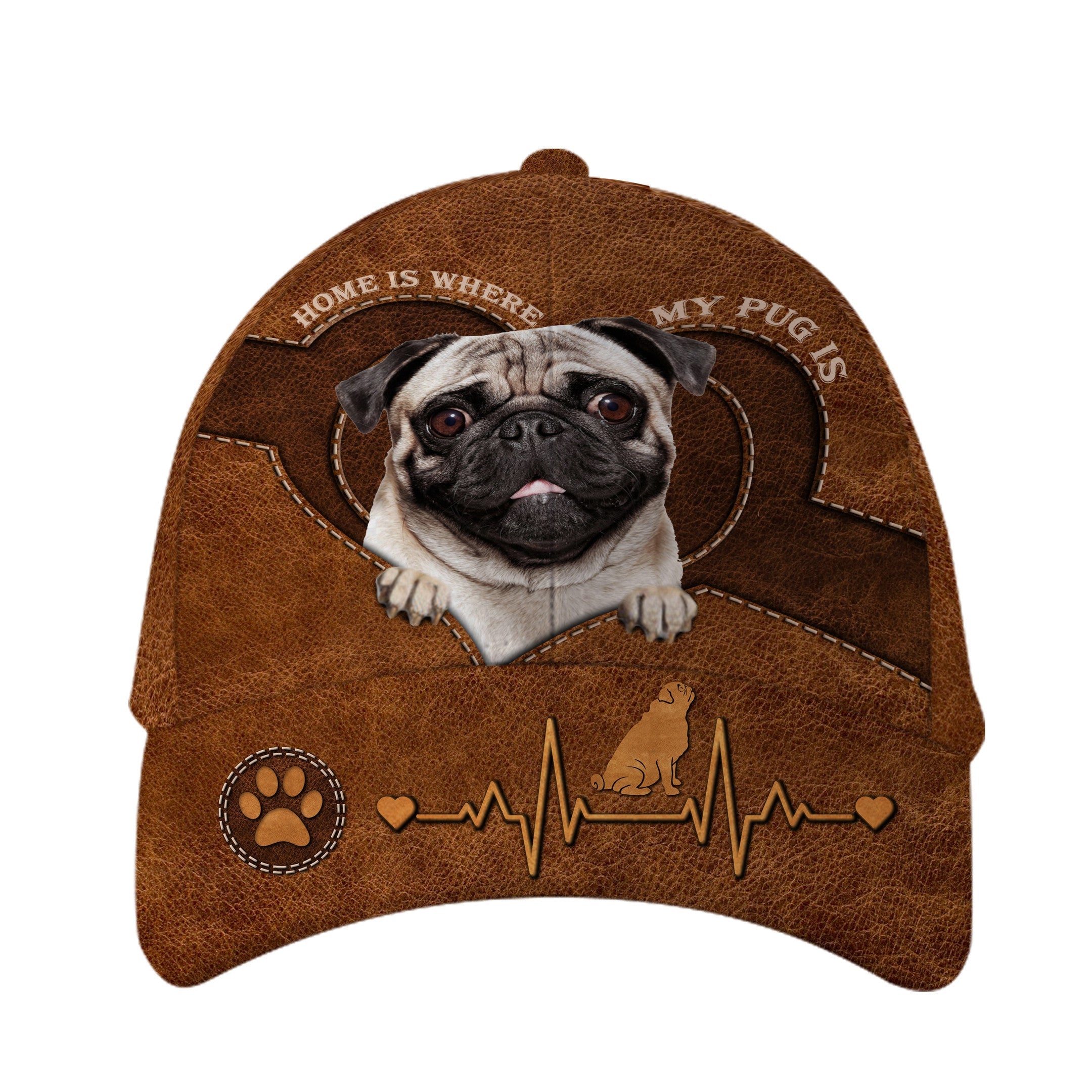 Pug Home Hat Classic Cap Trucker Hats Custom Hats Gifts For Men & Women