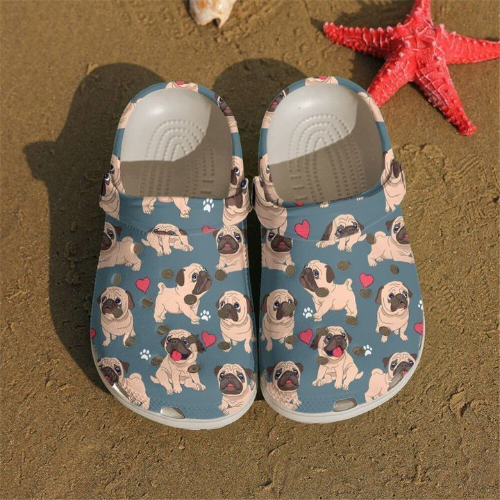 Pug I Love My Pugs Classic Clogs Shoes