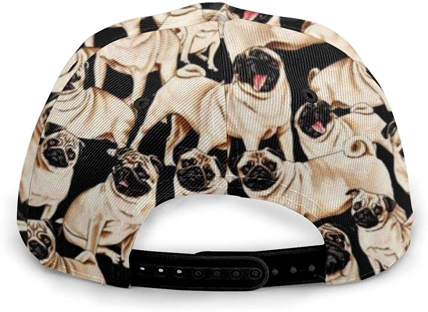 Pug Life Funny Dogs Cute Pugs Fashion Unisex 3D Printed Baseball Cap Trucker Hats Classic Cap Trucker Hats Custom Hats Gifts For Men & Women