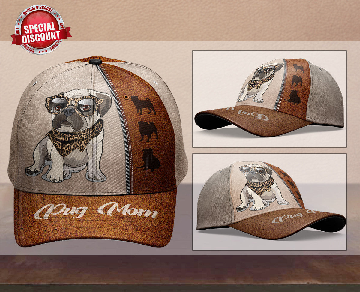 Pug Mom Hat Classic Cap Trucker Hats Custom Hats Gifts For Men & Women