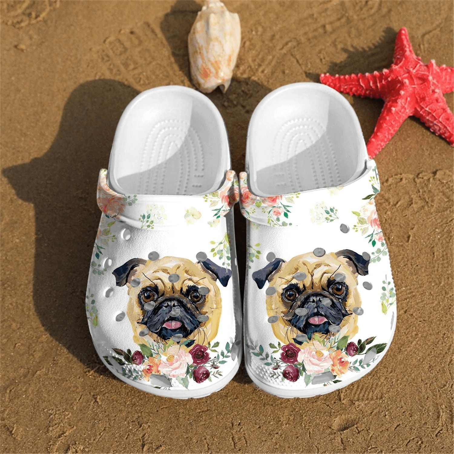 Pug shoes Crocs Crocband Clogs Shoes For Men Women